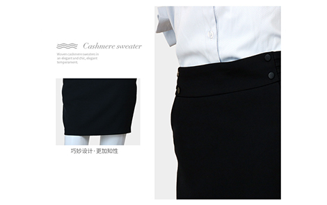 梅州黑色包裙黑色女西服套装工作服长衫衬衫及束口布袋产品支持定制