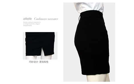 江苏黑色包裙黑色女西服套装工作服长衫衬衫及束口布袋产品支持定制